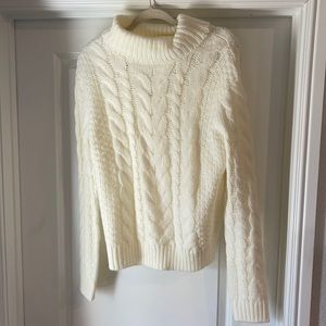 White cream sweater